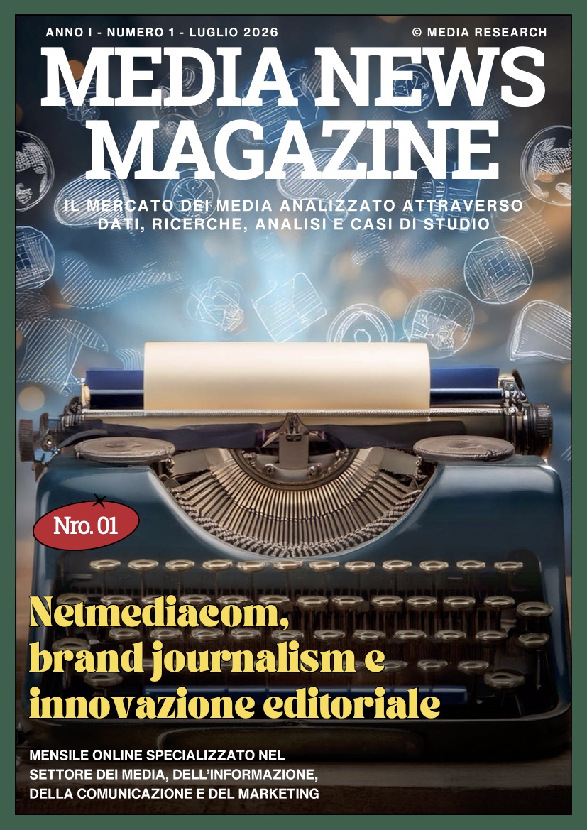 Copertina di Media News Magazine numero 1, luglio 2026