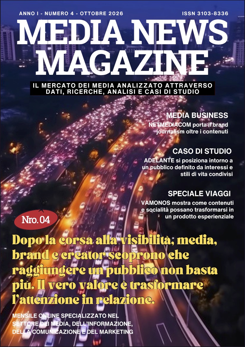 Copertina di Media News Magazine numero 4, ottobre 2026